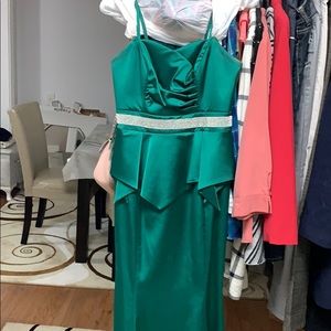 Mermaid green dress